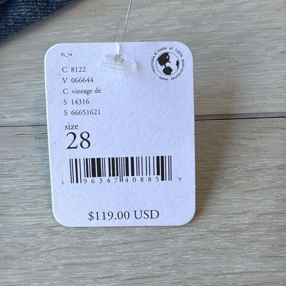 Free people Rolla's East Coast High Rise Flare Jeans‎ size 28 NWT in packaging - Picture 7 of 7